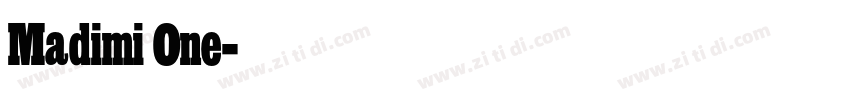 Madimi One字体转换